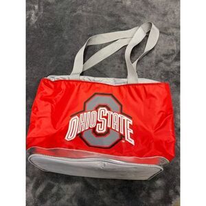 Ohio State Buckeyes Large 18x12” red and grey soft cooler tote bag #collegiate